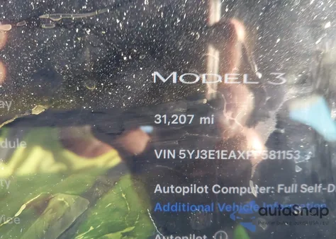 2023 Tesla Model 3 Rear-Wheel Drive from USA, damaged, VIN 5YJ3E1EAXPF581153